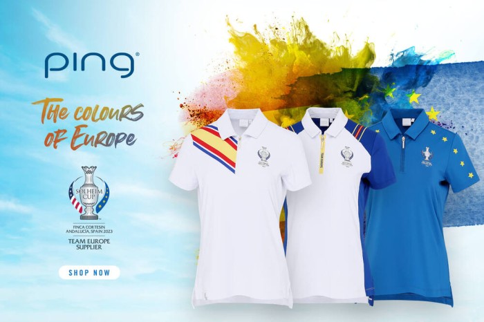 PING saca a la luz el uniforme oficial del Equipo Europeo de la Solheim Cup 2023