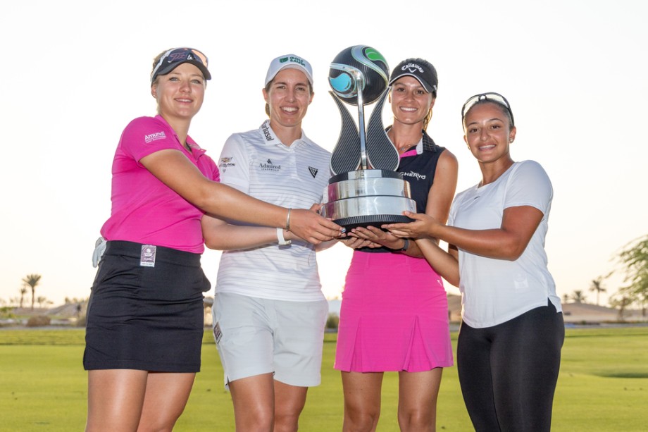 El equipo de Carlota Ciganda gana el título por equipos de la ronda final del Aramco Team Series en Riad