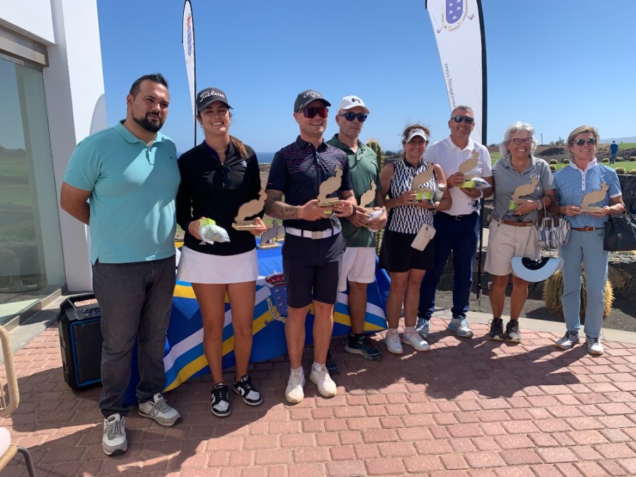 Tamara Brito y Jesús Jeremías Delgado triunfan en Lanzarote Golf