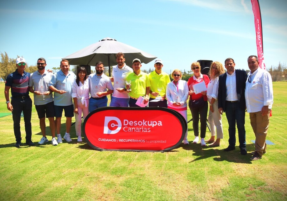 Cristian Linares y Marco Martín ganadores del II Torneo Desokupa Canarias en Maspalomas Golf
