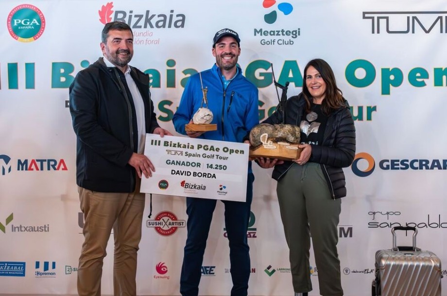 David Borda se impone en el III Bizkaia PGAe Open tras la suspensión por mal tiempo