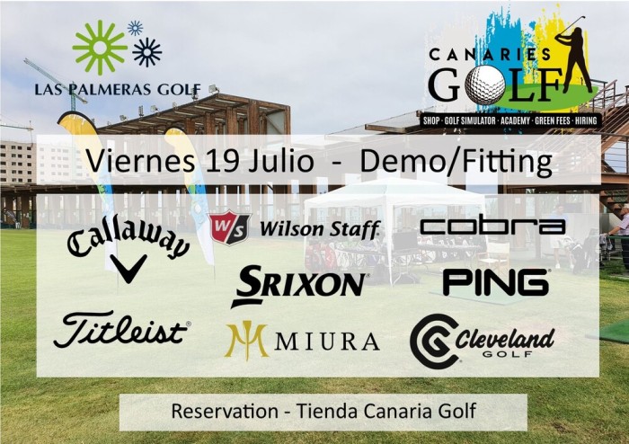 Nueva cita para el Demo Fitting de Canaries Golf en Las Palmeras Golf el 19 de julio