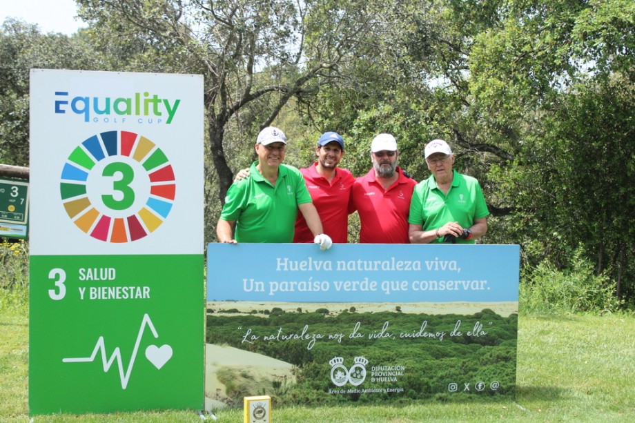 El Equality Golf Cup Huelva Experience congrega a  Óscar Díaz, Jaime Astrain, Paco Jémez y José Luis Sánchez por una causa solidaria