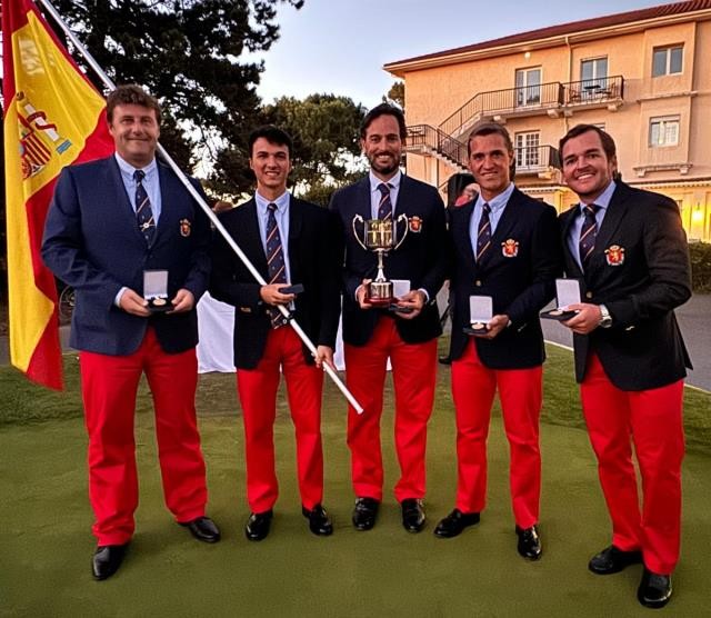 España inaugura el palmarés en el Europeo Mid Amateur Masculino por Equipos